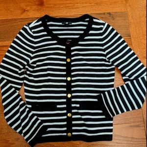 H&M  black and white cardigan